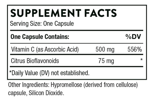 Vitamina C Con Flavonoides Thorne 90 Cápsulas