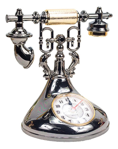 Reloj Despertador Con Teléfono Antiguo Para Decoración Del H