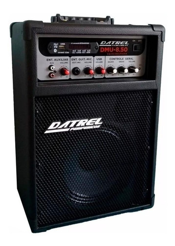 Caixa de som Datrel DMU-8.50 portátil sem fio Preto 127V/220V
