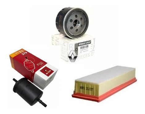 Imagen 2 de 5 de Kit Filtros Logan 2 Sandero 2 1.6 8v K7m Original Renault