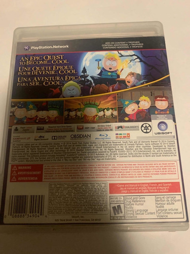 South Park The Stick Of Truth, Ps3 (Usado)