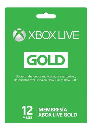 Xbox Live Gold 12 Meses - Entrega Rápida