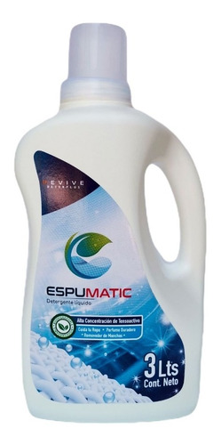 Detergente De Ropa Premium Revive Espumatic 3lt