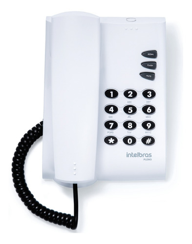 Imagem 2 de 2 de Telefone Pleno Cinza Artico Com Fio Intelbras