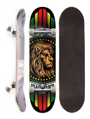 Skate Montado Completo Reality Semi Profissional Lion Street