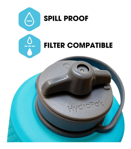 Flux Botella De Agua Plegable Para Mochileros 1 Litro ...