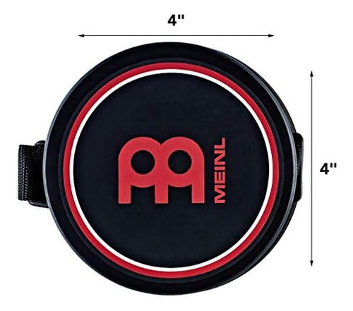 Meinl Cymbals 4 Knee Drum Practice Pad, Silicona Rebote Me
