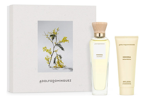 Set Adolfo Domínguez Agua Fresca Mimosa 120ml + Body Lotion