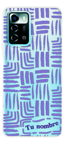 Funda Para Zte Para Mujer Rayas Abstracto Nombre