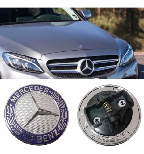 Emblema Capot Mercedes Benz Original 57mm