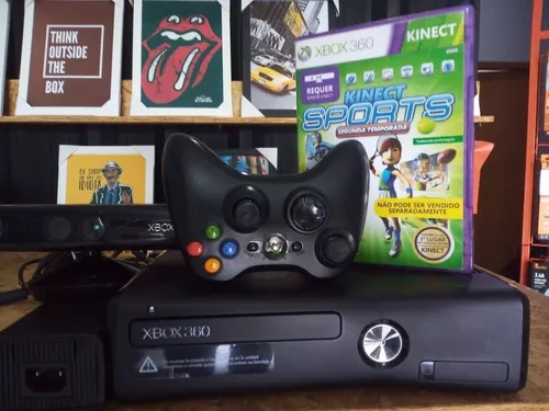 Xbox 360 Slim Desbloqueado+kinect Usado