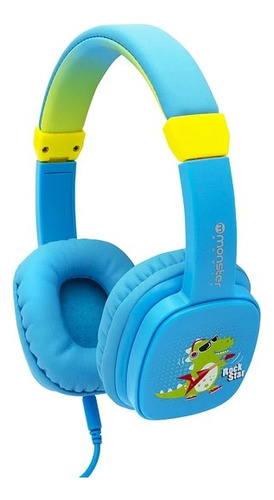 Audífonos Monster Coolkid Dino Rock Star Cable 