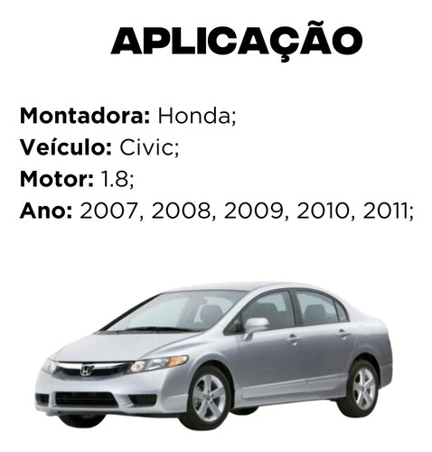 Bomba Direção Hidráulica Com Polia New Civic 2007 Até 2011