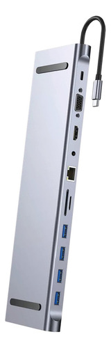 Hub Usb Multipuerto Usb-c Tecnolab 11 En 1 Tl363