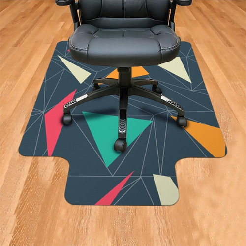 Tapete Protetor Piso/carpetecadeira Escritório Estampas Luxo Cor Triângulo Desenho Do Tecido Triângulo