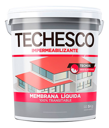 Membrana Liquida Techesco Impermeable Techos Petrilac X 5 Kg