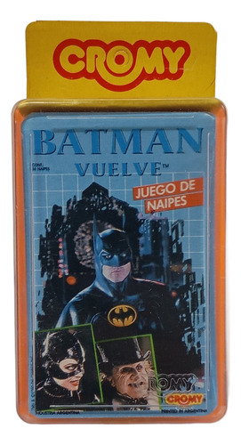Juego De Naipes Cromy Batman Vuelve Original Vintage 1992 Cromy Batman Vuelve Español