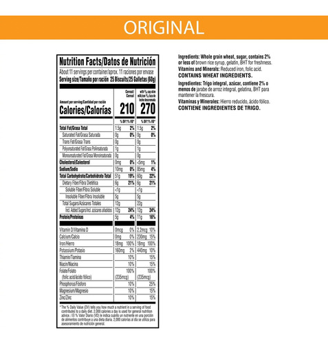 Kellogg's Frosted Mini-wheats Original Cereal Americano