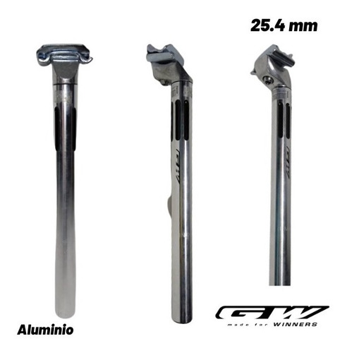 Tija De Aluminio Para Asientos De Bicicleta 25.4mm Marca Gw