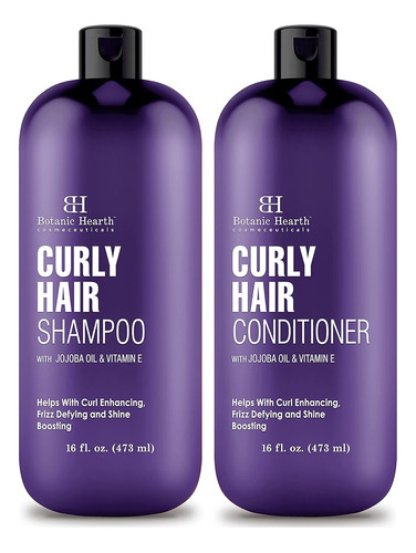 Botanic Hearth Curly Hair Shampoo And Conditioner Set Para C