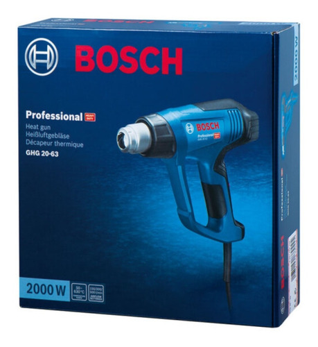 Pistola De Calor 2000w 50 - 630° Bosch Ghg2063