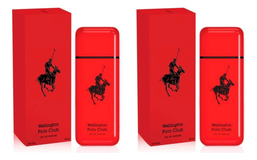 2 Perfume Wellington Polo Club Rojo X90ml