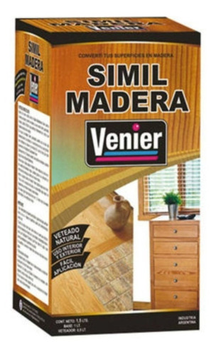 Pintura Simil Madera Venier 1.5 Lt. Efecto Madera