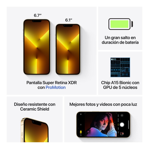 Imagen 7 de 9 de Apple iPhone 13 Pro Max (1 TB) - Oro