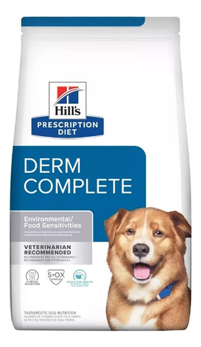 Ração Hills Prescription Diet Cães Derm Complete 2,94kg