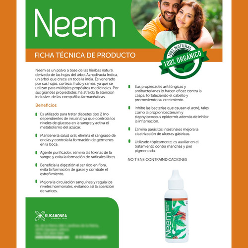 1 Neem Cápsulas + 1 Extracto Neem