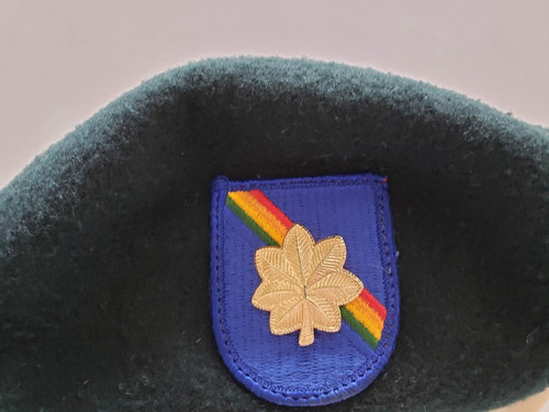 Boina Verde Us Armyusa Major Forças Especiais (Usado)