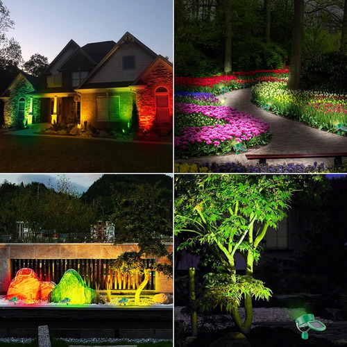 Luz Solar De Paisaje, Luces De Camino Al Aire Libre Que Camb