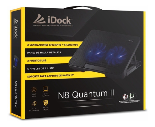 Gratis!!! Cooler Idock N8 Quantum Ii Con 6 Niveles