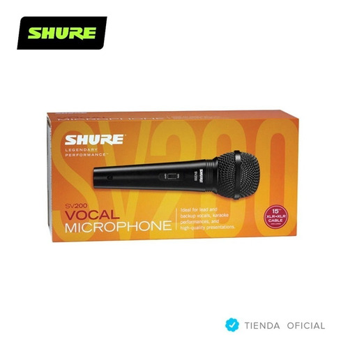 Imagen 9 de 10 de Micrófono Dinámico Shure Sv200 Cardioide Con Cable