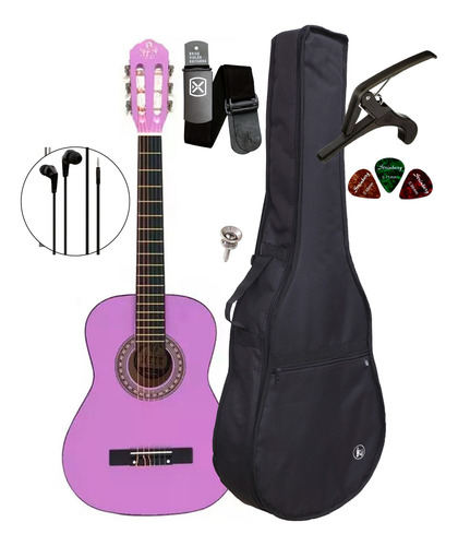 Violão Acústico Infantil Myth Mt30n + Capa E Acessórios