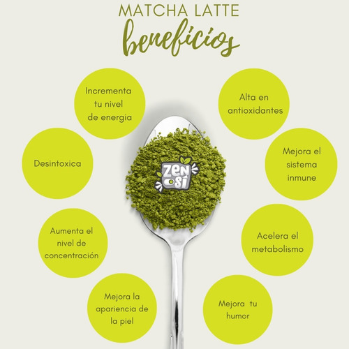Matcha Polvo, Organico, Keto, Sugar Free, Bebida Latte 28tza