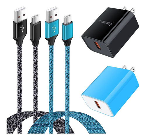 Cargador Usb Tipo Para Android 18 Wc Estuche Ladrillo