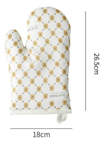 1 Par De Guantes Sencillos Con Estampado De Flores Resistent