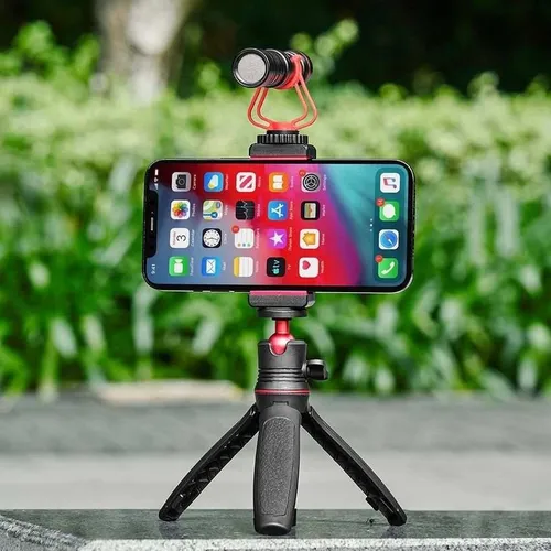 Mini Trípode + Porta Soporte Celular Para Video Tik Tok, Ig