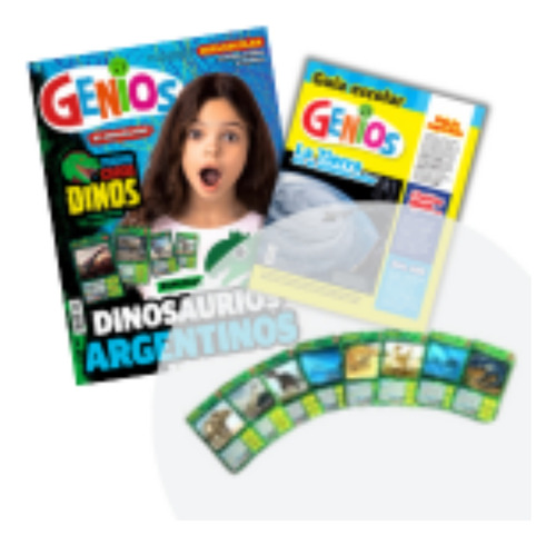 Revista Genios Dino Trading Cards 18 Marzo Número 5