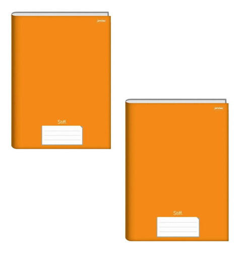 Caderno Universitario Brochurão 96f Stiff Laranja Cd C/02un