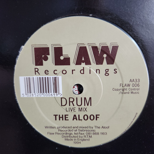 Vinilo The Aloof Drum Society Flaw Recordings E2 (Usado)