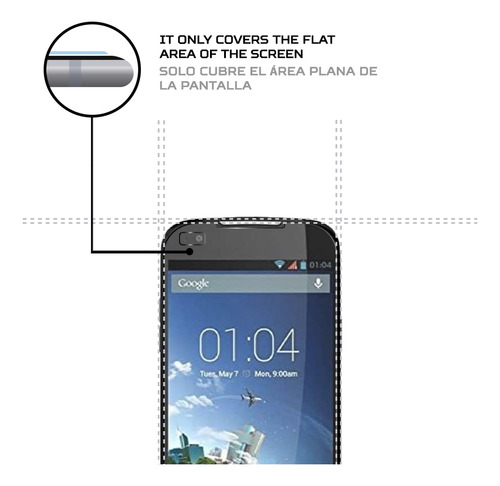Protector Mica Pantalla Para Kazam Thunder Q4 5