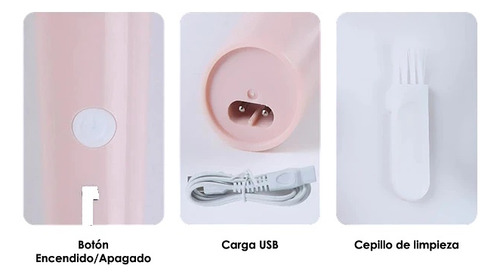 Depiladora - Rasuradora Femenina 3 En 1 Recargable Usb