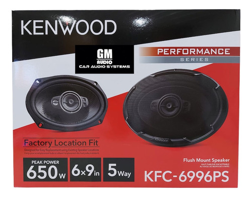 Parlantes Kenwood Kfc-6996ps 6.9  650w (2 Unidades) Ovaladas