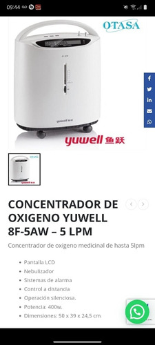 Concentrador De Oxigeno