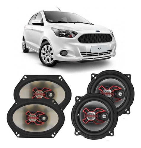 Alto Falante Ford Ka 2012 A 2014 Bravox 200w Rms 4 Portas