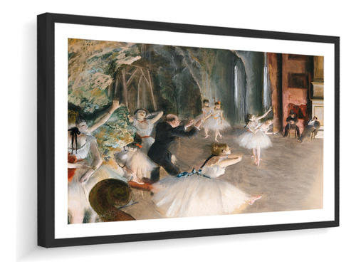 Quadro Decorativo Edgar Degas Aula De Balé 82x60