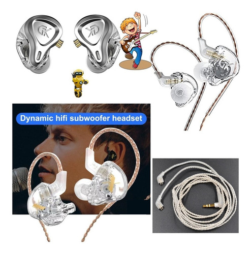 Imagem 4 de 5 de Fone De Ouvido Super Bass Dual Driver In Ear Monitor Gk G1