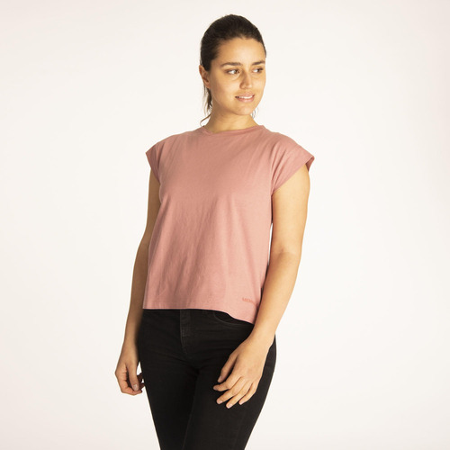 Polera M/c Mujer Shoulder Tee Rosado Merrell